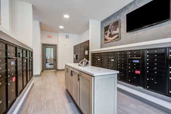 a look at the mail room at the avenues of north decatur at Century University City, Charlotte, 28213